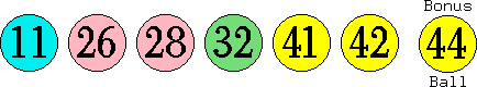 11 26 28 32 41 42 (44)