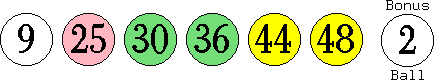 09 25 30 36 44 48 (02)
