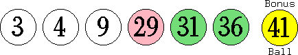 03 04 09 29 31 36 (41)