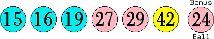 15 16 19 27 29 42 (24)