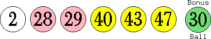 02 28 29 40 43 47 (30)