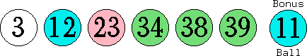 03 12 23 34 38 39 (11)