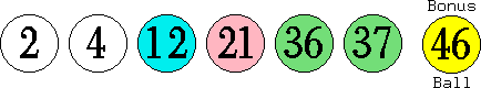 02 04 12 21 36 37 (46)