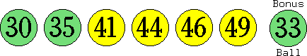 30 35 41 44 46 49 (33)
