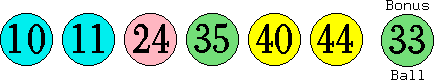 10 11 24 35 40 44 (33)
