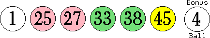 01 25 27 33 38 45 (04)