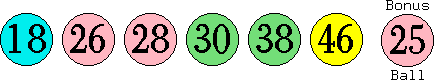 18 26 28 30 38 46 (25)