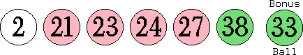 02 21 23 24 27 38 (33)