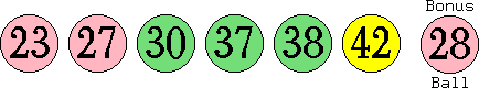 23 27 30 37 38 42 (28)