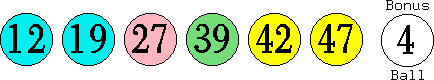 12 19 27 39 42 47 (04)