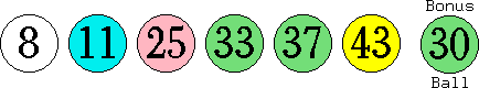 08 11 25 33 37 43 (30)