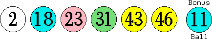 02 18 23 31 43 46 (11)