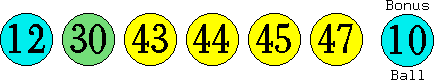 12 30 43 44 45 47 (10)