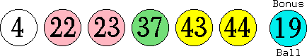 04 22 23 37 43 44 (19)