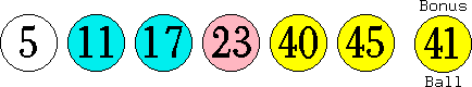 05 11 17 23 40 45 (41)
