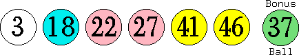 03 18 22 27 41 46 (37)