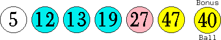 05 12 13 19 27 47 (40)