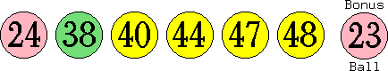 24 38 40 44 47 48 (23)