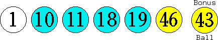 01 10 11 18 19 46 (43)