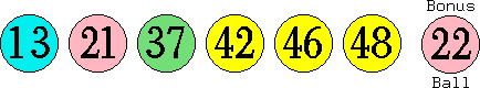 13 21 37 42 46 48 (22)