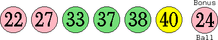 22 27 33 37 38 40 (24)