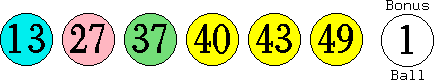 13 27 37 40 43 49 (01)