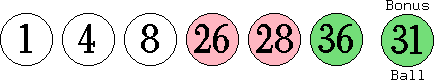 01 04 08 26 28 36 (31)