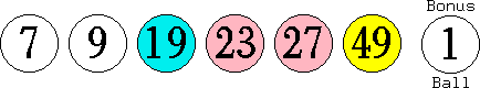 07 09 19 23 27 49 (01)