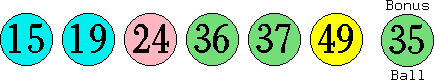 15 19 24 36 37 49 (35)