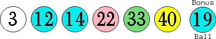 03 12 14 22 33 40 (19)
