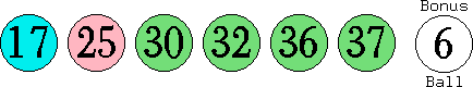 17 25 30 32 36 37 (06)