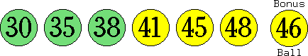 30 35 38 41 45 48 (46)